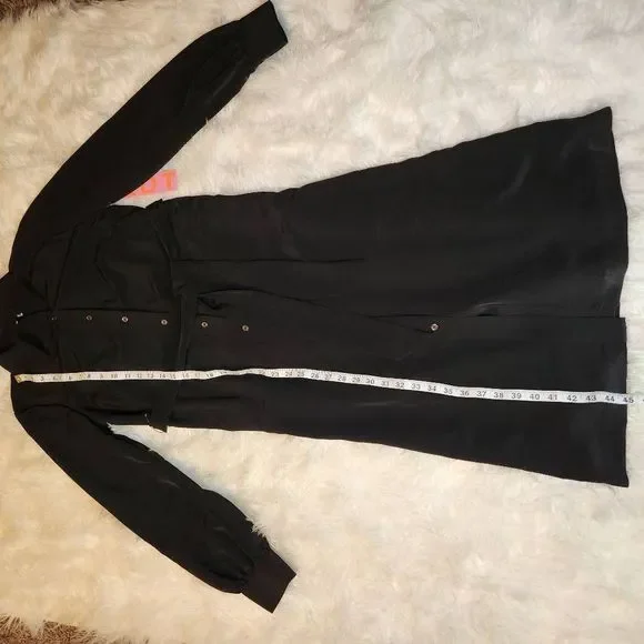 New LDT Adrienne Button Front Belted Midi Shirt Dress - Picture 7 of 10